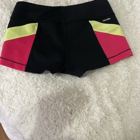 Adidas Women's Black and Pink Athletic Shorts - Picture 9 of 9